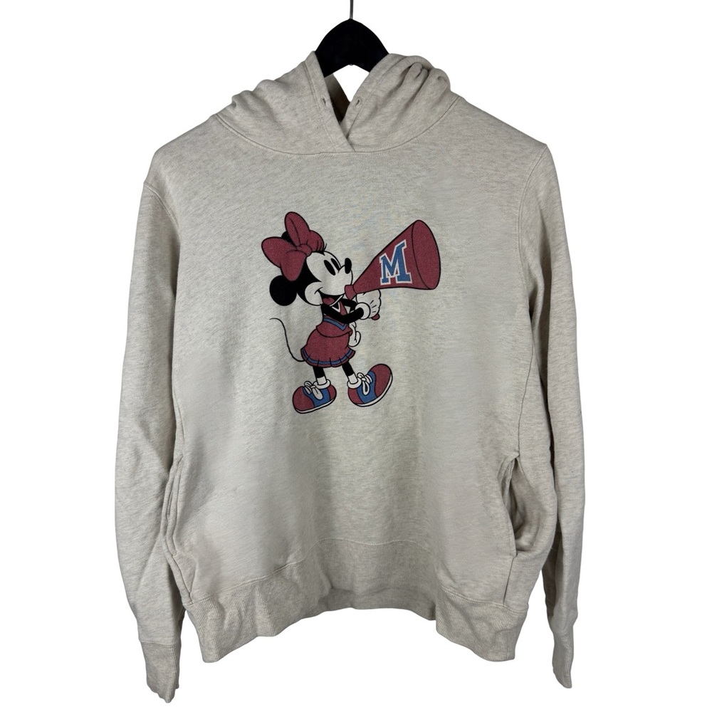 Women’s Y2K Uniqlo X Disney Minnie Mouse Cartoon Pullover Hoodie Size L